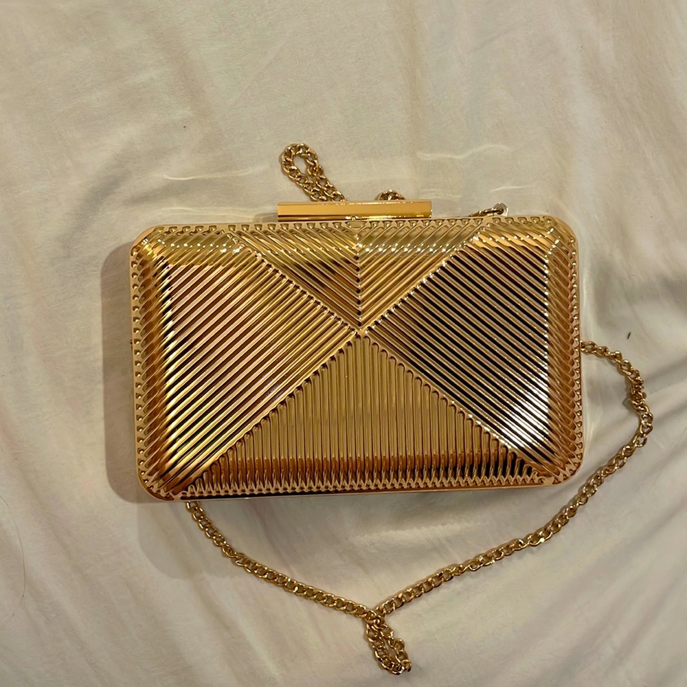 Nordstrom gold clutch